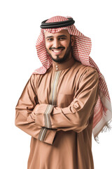 Obraz premium Arab man in transparent background