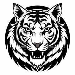 Tiger head vector illustration 