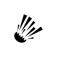 Explosion Blast flat vector icon. Simple solid symbol isolated on white background. Explosion Blast sign design template for web and mobile UI element