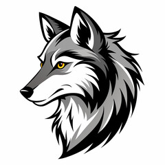 Wolf head vector illustration 
