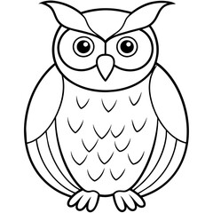 owl on a vector