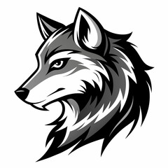 Wolf head icon