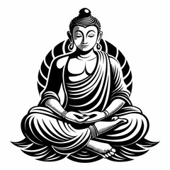 Silhouette of buddha