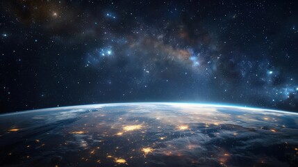 Fototapeta premium peace and tranquility as you immerse yourself in the vastness of space, with the constellations reminding you of the interconnectedness of all things in the universe. 