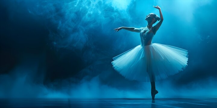Graceful Lead Dancer in a Captivating Ballet Performance Embodying and Leadership on Stage