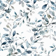 Botanical Watercolor Illustration Background