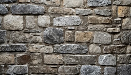 Obraz premium Ancient Strength: Detailed Stone Wall Texture for Timeless Designs