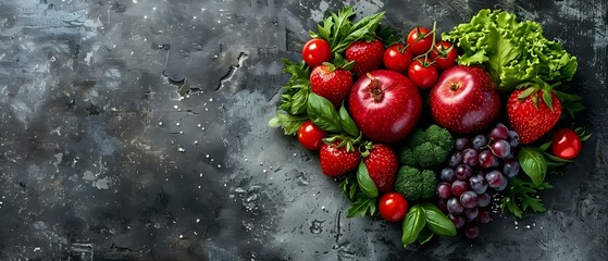 Vibrant Symphony of Heart-Healthy Foods. Concept Healthy Eating, Nutrition, Recipes, Cooking Tips, Superfoods