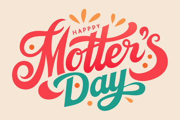  mother's day typography vector illustration