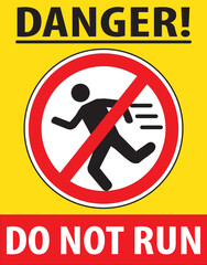 Do not run danger sign.eps