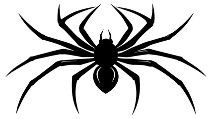 spider silhouette vector illustration