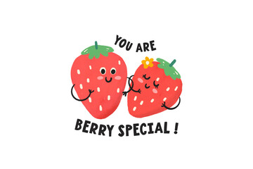 you are berry special!, Cute Fruit quote Sublimation Design