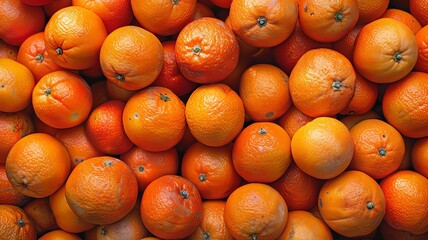 A bunch of oranges are piled on top of each other - 790957431