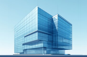 Modern urban commercial buildings