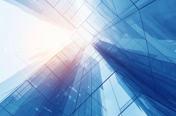 Obraz premium Modern urban commercial buildings