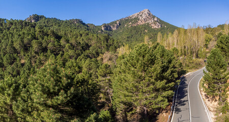 Las Crucetas mountain pass, Sierra de Segura, Albacete province, Castilla-La Mancha, Spain