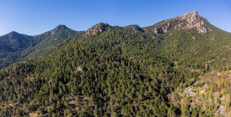 Las Crucetas mountain pass, Sierra de Segura, Albacete province, Castilla-La Mancha, Spain
