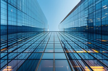 Modern urban commercial buildings