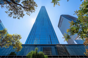 Modern urban commercial buildings