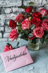 Personalized Surprise: Handwritten Envelope with "Nastyushka"
