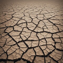 dry cracked soil