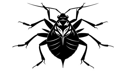 stink bug silhouette vector illustration