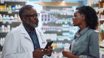 A Pharmacist Advising a Customer