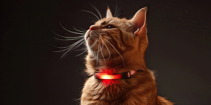 Feline Hyperthyroidism: The Weight Loss and Increased Appetite - Imagine a cat with highlighted thyroid gland showing overactivity, experiencing weight loss and increased appetite