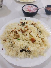 rice with chicken and vegetables
Biriyani 