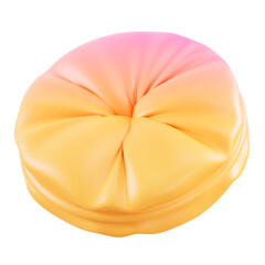 Colorful abstract 3D vortex design on transparent background