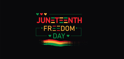 Illustration the Beauty of Juneteenth Freedom