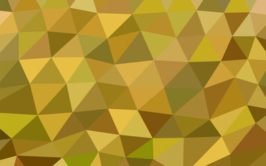 abstract vector geometric triangle background - yellow and brown