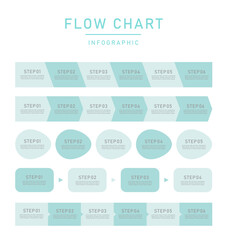 Set of information infographic elements business process Work flow, diagram, flow, timeline, infographic