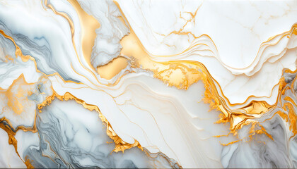 Natural white and gold marble texture for luxury tile wallpaper background. Generative AI,