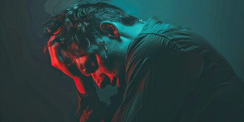 Defeat: The Slumped Posture and Defeated Expression - Visualize someone with a slumped posture and a defeated expression, illustrating feelings of defeat and resignation