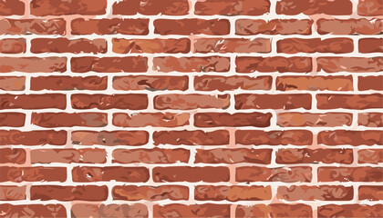 Obraz premium Old red brick wall background