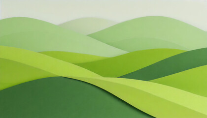Obraz premium green background with waves or hills