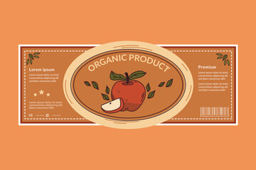 Organic  stemp lebel sticker for  design organic, natural, bio and eco friendly products