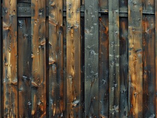 Aged wood fence showing natural patterns