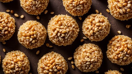 Peanut butter balls "Krispy Rice"