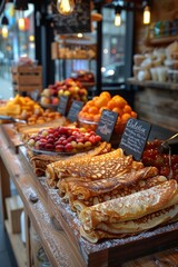 Fototapeta premium Diverse array of food on table
