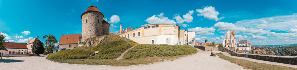 Znojmo panorama, historical centre - Znojmo Rotunda, St. Mukulas Church