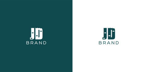 JD letters vector logo design