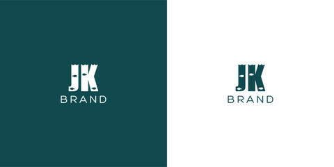 JK letters vector logo design