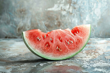 slice of ripe sweet organic watermelon