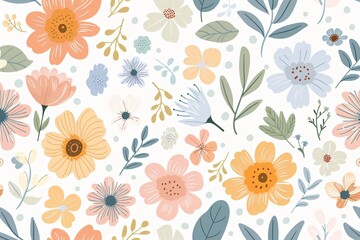 Draw Flowers and Plants Style, Background chaos 20