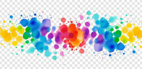 Watercolor Splash With Isolated Transparent Background