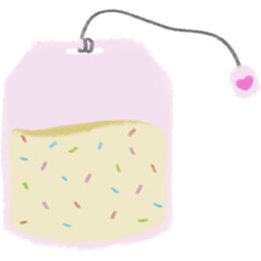 sprinkle cute pastel teabag