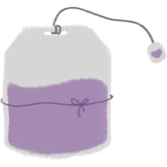 purple teabag