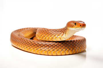 Fototapeta premium Snake over isolated white background. Animal